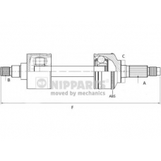 N2804001 NIPPARTS Приводной вал