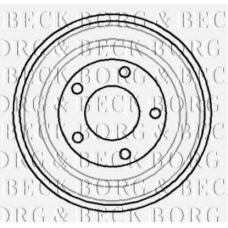 BBR7023 BORG & BECK Тормозной барабан