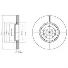 BG4338 DELPHI Тормозной диск