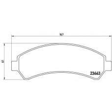 P 10 016 BREMBO Комплект тормозных колодок, дисковый тормоз