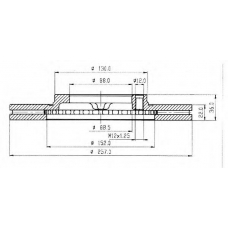 BDC3828 QUINTON HAZELL Тормозной диск