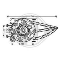 3434201 DIEDERICHS Вентилятор, охлаждение двигателя