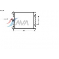 VW2028 AVA Радиатор, охлаждение двигателя