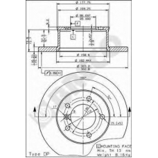 BS 7422 BRECO Тормозной диск