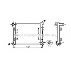 FTA2387 AVA Радиатор, охлаждение двигателя