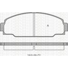 8110 13981 TRIDON Brake pads - front