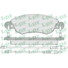 05P792 LPR Комплект тормозных колодок, дисковый тормоз