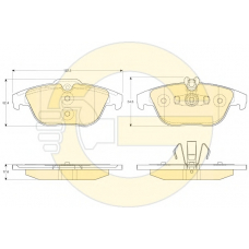 6120512 GIRLING Комплект тормозных колодок, дисковый тормоз