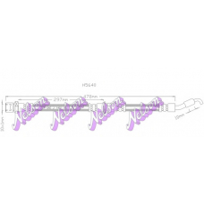 H5640 Brovex-Nelson Тормозной шланг