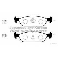 D091-71 ASHUKI Комплект тормозных колодок, дисковый тормоз