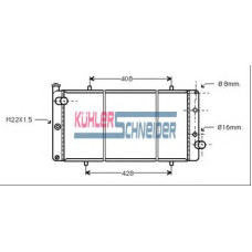 0700511 KUHLER SCHNEIDER Радиатор, охлаждение двигател