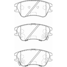 FD7285A NECTO Комплект тормозных колодок, дисковый тормоз