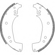 Z4615.00 WOKING Комплект тормозных колодок