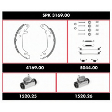 SPK 3169.00 ROADHOUSE Комплект тормозов, барабанный тормозной механизм