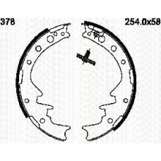 8100 10378 TRISCAN Комплект тормозных колодок