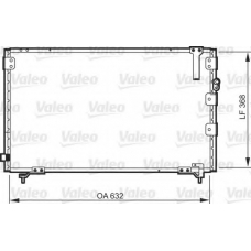 818105 VALEO Конденсатор, кондиционер