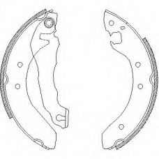 Z4064.00 WOKING Комплект тормозных колодок
