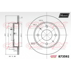 873592.6980 MAXTECH Тормозной диск