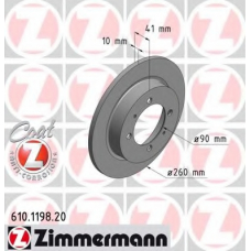 610.1198.20 ZIMMERMANN Тормозной диск