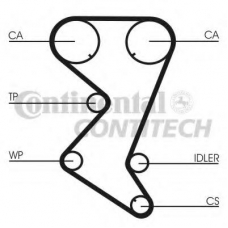 CT1110K2 CONTITECH Комплект ремня грм