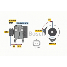 0 986 081 330 BOSCH Генератор