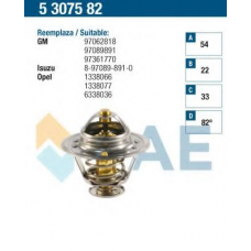 5307582 FAE Термостат, охлаждающая жидкость