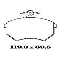 BL1123B3 FTE Комплект тормозных колодок, дисковый тормоз