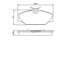 0 986 424 533 BOSCH Комплект тормозных колодок, дисковый тормоз