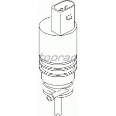 107 818 TOPRAN Водяной насос, система очистки окон