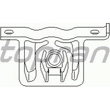 109 115 TOPRAN Кронштейн, глушитель