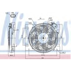 85187 NISSENS Вентилятор, охлаждение двигателя