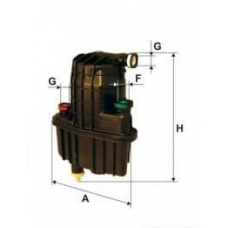 XN323S UNIFLUX FILTERS Топливный фильтр