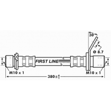 FBH7219 FIRST LINE Тормозной шланг