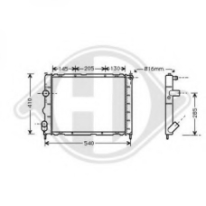 8129204 DIEDERICHS Радиатор, охлаждение двигателя