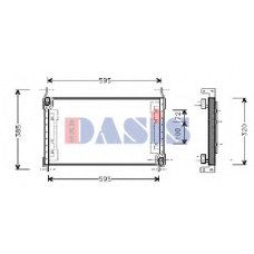 082028N AKS DASIS Конденсатор, кондиционер