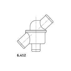 6.412.80 BEHR Термостат, охлаждающая жидкость