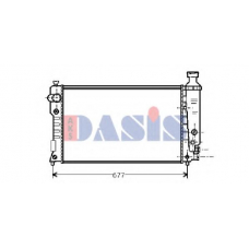 160069N AKS DASIS Радиатор, охлаждение двигателя