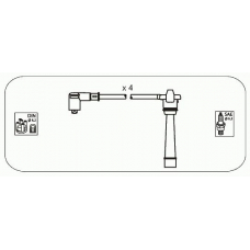 FAS37 JANMOR Комплект проводов зажигания