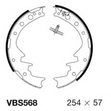 VBS568 MOTAQUIP Комплект тормозных колодок