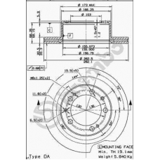 09.5783.10 BREMBO Тормозной диск