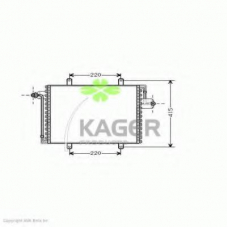 94-6224 KAGER Конденсатор, кондиционер