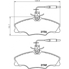 8DB 355 018-201 HELLA PAGID Комплект тормозных колодок, дисковый тормоз