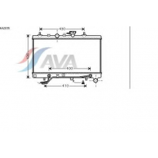 KA2035 AVA Радиатор, охлаждение двигателя