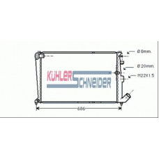 1502801 KUHLER SCHNEIDER Радиатор, охлаждение двигател