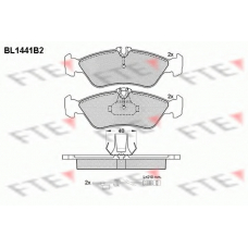 BL1441B2 FTE Комплект тормозных колодок, дисковый тормоз