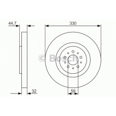 0 986 479 593 BOSCH Тормозной диск