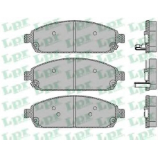 05P1403 LPR Комплект тормозных колодок, дисковый тормоз