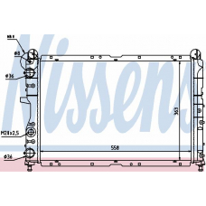 61847 NISSENS Радиатор, охлаждение двигателя