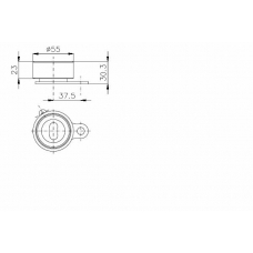 TKR 9998 TIMKEN Натяжной ролик, ремень грм