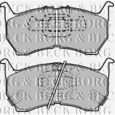 BBP1149 BORG & BECK Комплект тормозных колодок, дисковый тормоз